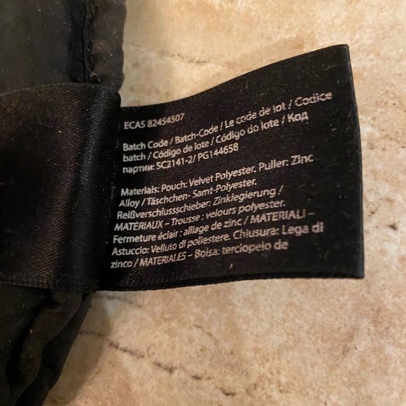 Gucci black Velvet Pouch Bamboo silver hardware - Picture 14 of 16